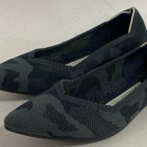 Women's Rothys Grey & Blue Camo Flats - Women's Size 7